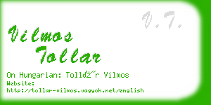 vilmos tollar business card